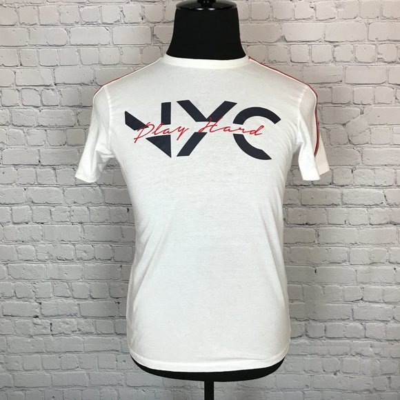 Clayton Other - Clayton Tees Collection White Red Blue NYC T-Shirt